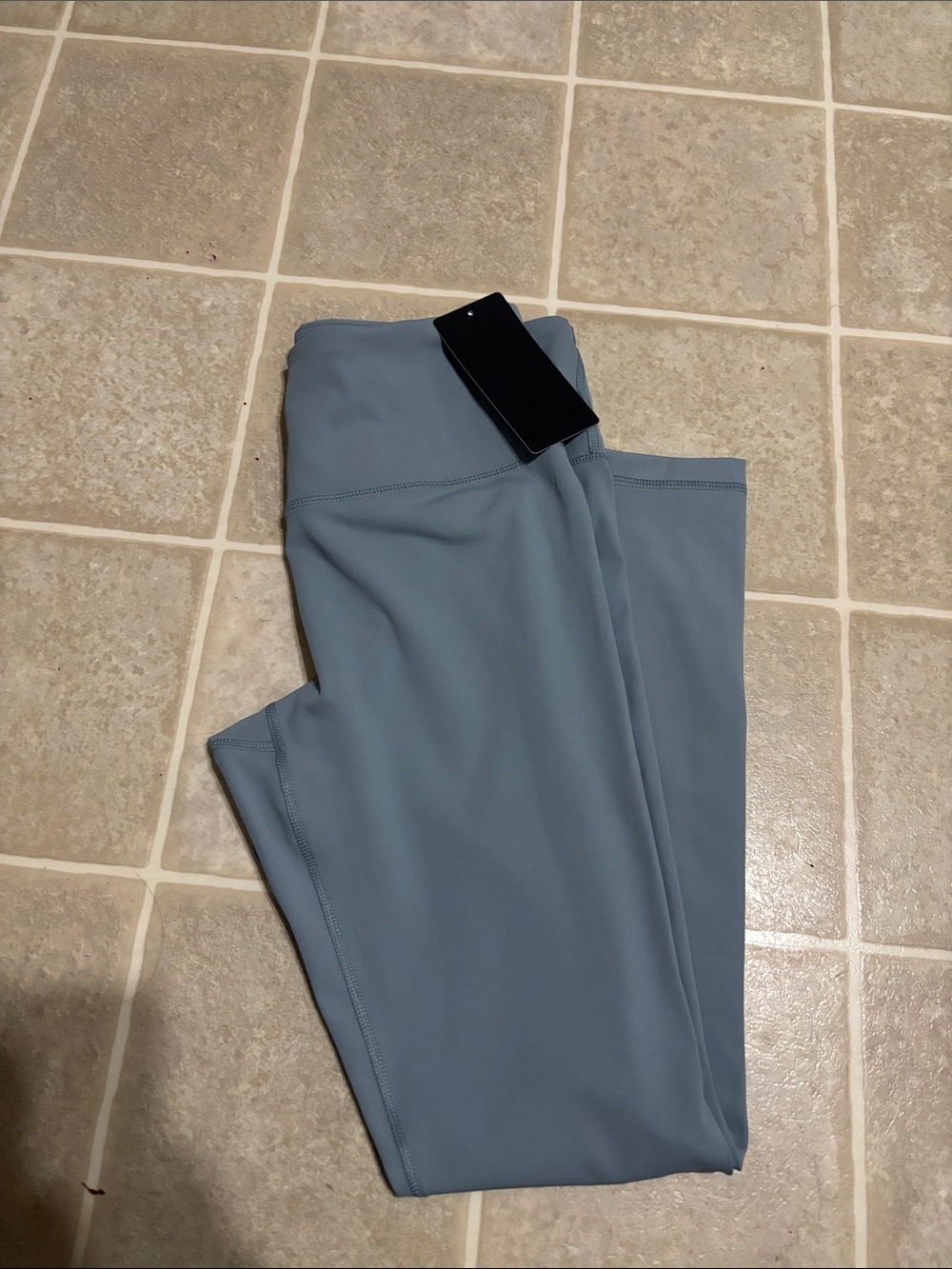 90 Degree By Reflex High-Waist Performance Leggings - Slate Blue Gray - Picture 4 of 5